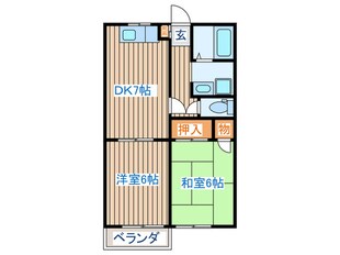 サンフラワーの物件間取画像